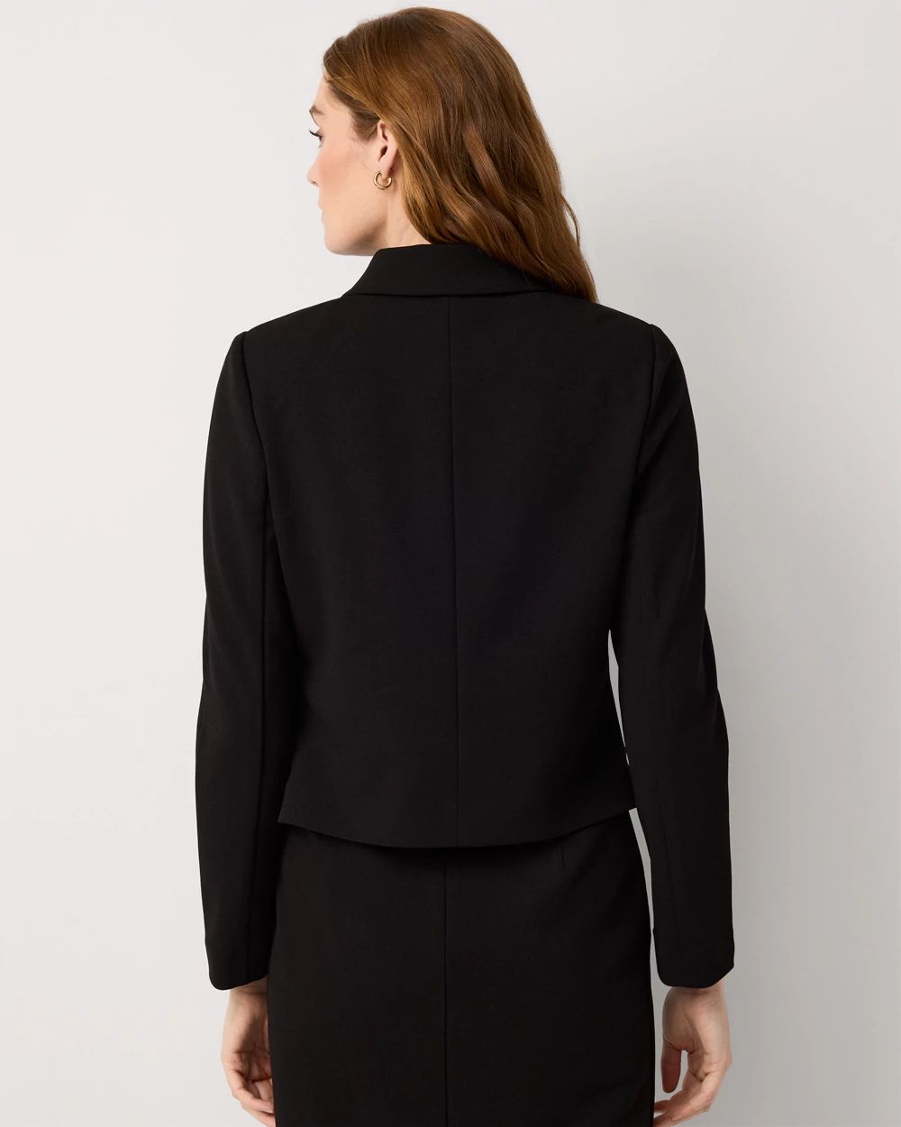 Knit Crepe Cropped Jacket | White House Black Market